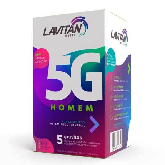 Kit Com 03 - Lavitan Multi Homem Com 60 Comprimidos Cada Menor preço em Kit Com 03 - Lavitan Multi Homem Com 60 Comprimidos Cada