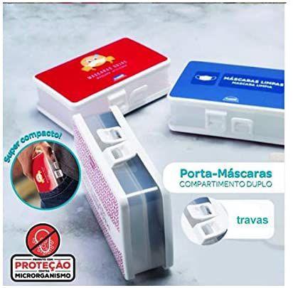 Imagem de Kit Com 03 Porta - Máscaras Com Compartimento Duplo