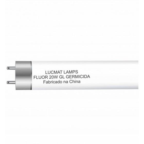 Imagem de Kit Com 04 Lâmpadas Germicidas Lucmat 20w T8  Uvc Com 60 Cm