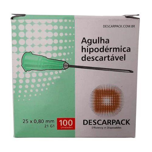 Imagem de Kit com 05 cx agulha desc 25x8 descarpack