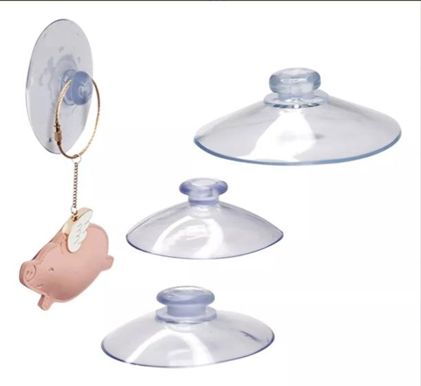 Imagem de Kit Com 06 Ganchos De Parede Fixaçao Ventosa Pendurar Toalha Sem Furos