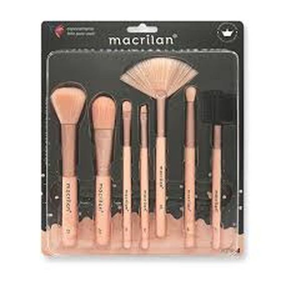 Imagem de Kit com 07 Pincéis para Maquiagem Macrilan