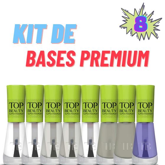 Imagem de Kit com 08 Bases Tratamento Top Beauty Premium