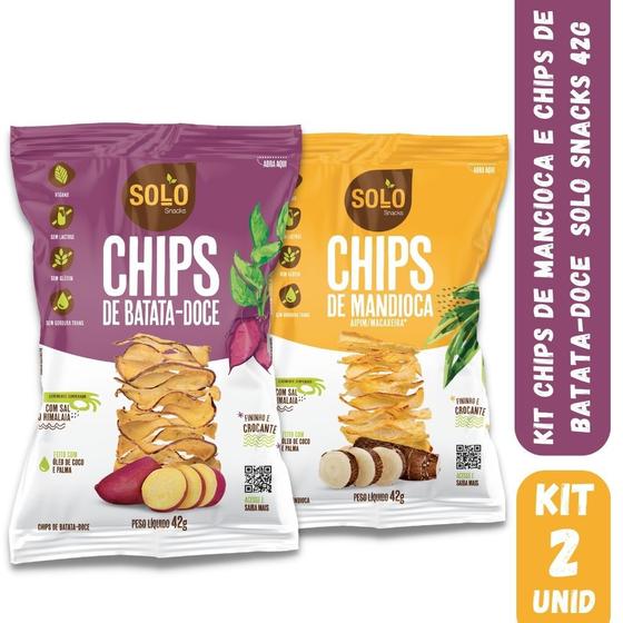 Imagem de KIT Com 1 CHIPS BATATA DOCE E 1 CHIPS MANDIOQUINHA 1 UNID CADA