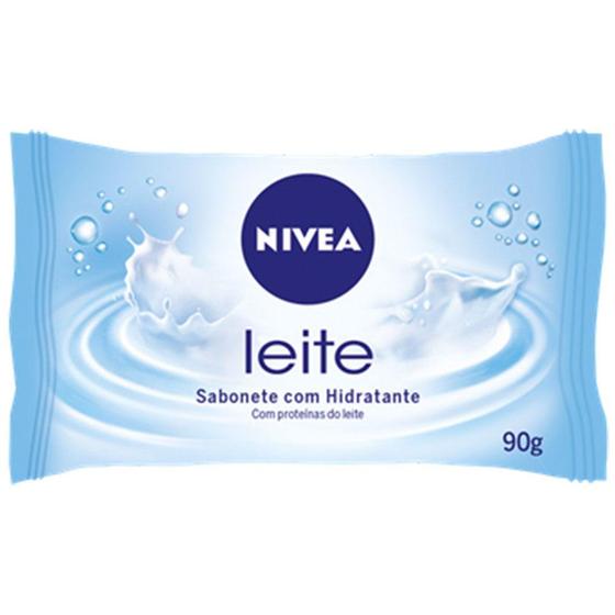 Imagem de Kit com 1 sab nivea hid 85g-fpack prot leite