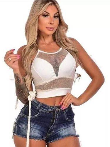 Imagem de Kit Com 10 Blusa Cropped Revenda Cores e Modelos Variados