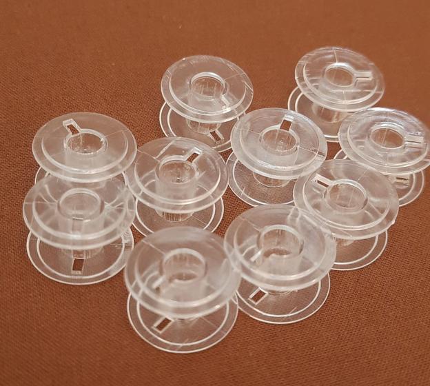 Imagem de Kit com 10 bobinas plásticas ALTA máquina doméstica