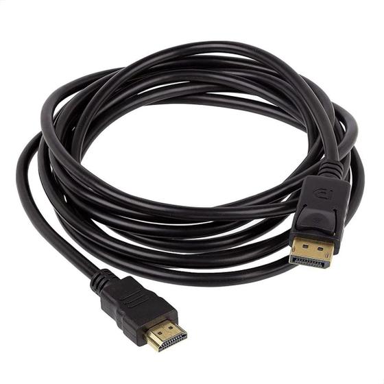 Imagem de Kit Com 10 Cabos Adaptador Displayport Para Hdmi - 2 Metros