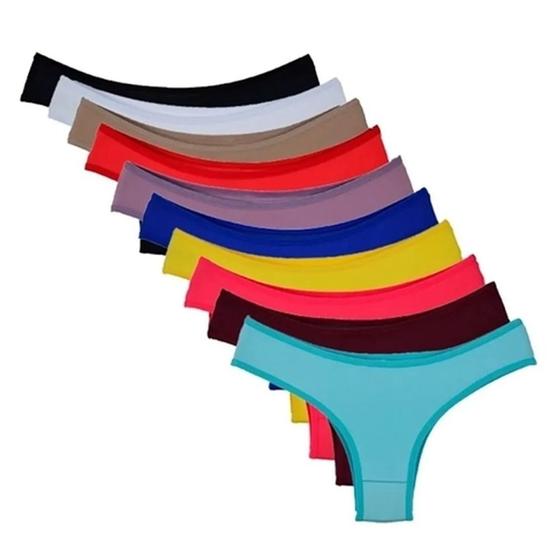 kit Com 10 Calcinha Tanga Microfibra Moda Íntima QLC SPORT Menor preço em kit Com 10 Calcinha Tanga Microfibra Moda Íntima QLC SPORT