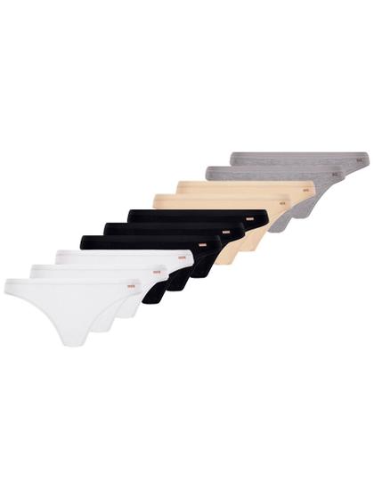 Imagem de Kit com 10 Calcinhas Tanga Loba 40354-001 Colorido