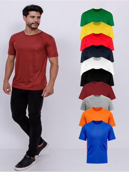 Imagem de Kit Com 10 Camisetas Básica 100% Poliéster - Sortidas