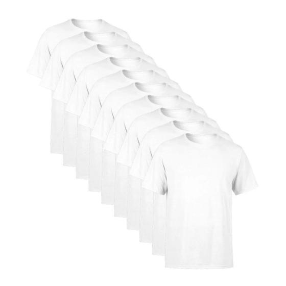 Imagem de Kit Com 10 Camisetas Masculina Poliéster