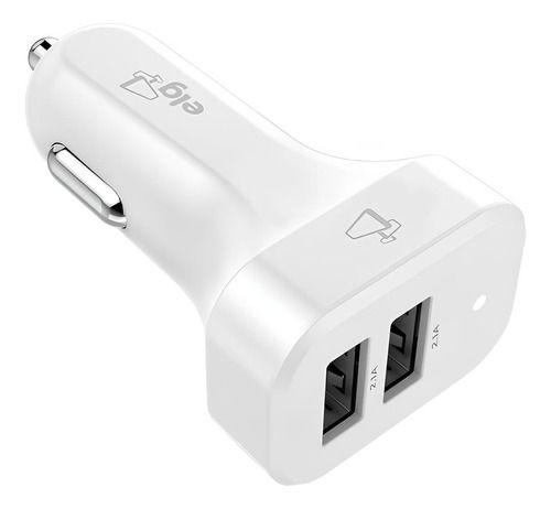 Imagem de Kit com 10 Carregador Veicular Universal ELG Com 2 Saídas USB (Atacado)