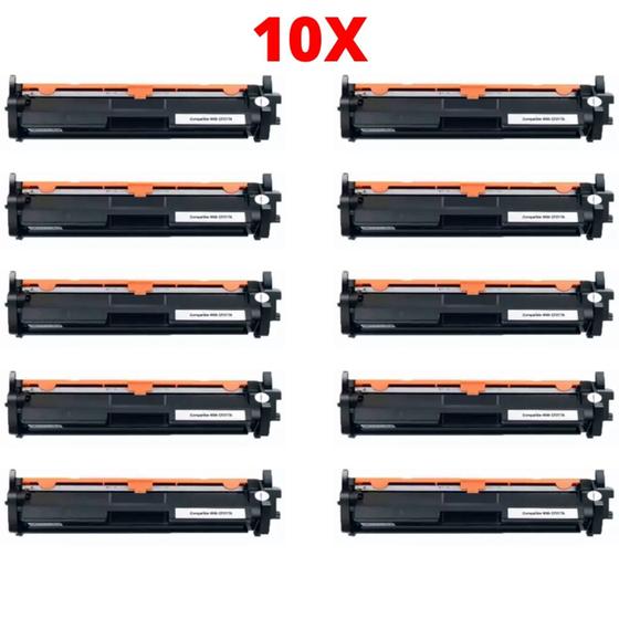 Imagem de Kit Com 10 Cartuchos De Toner Cf217a P/m130 M102 M130fw M130