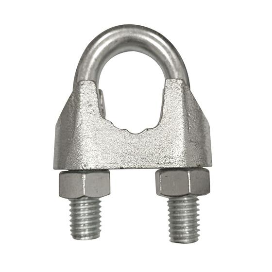 Imagem de Kit com 10 Clips Grampo Leve para Cabo de Aço 3/8" - Fischer