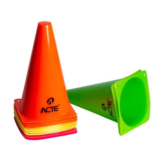 Imagem de Kit Com 10 Cones De Agilidade Para Treinamento T73 Acte Sports