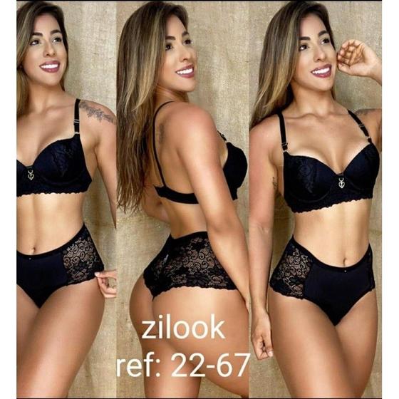 Imagem de kit com 10 conjunto de lingerie (calcinha e sutiã) + 1 calcinha de algodão.