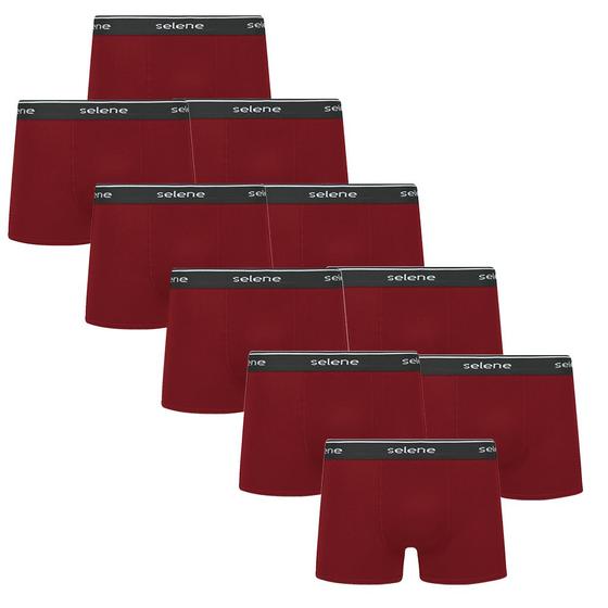 Imagem de Kit Com 10 Cuecas Box Boxer De Algodão Tamanhos Plus Size X1 X2 X3