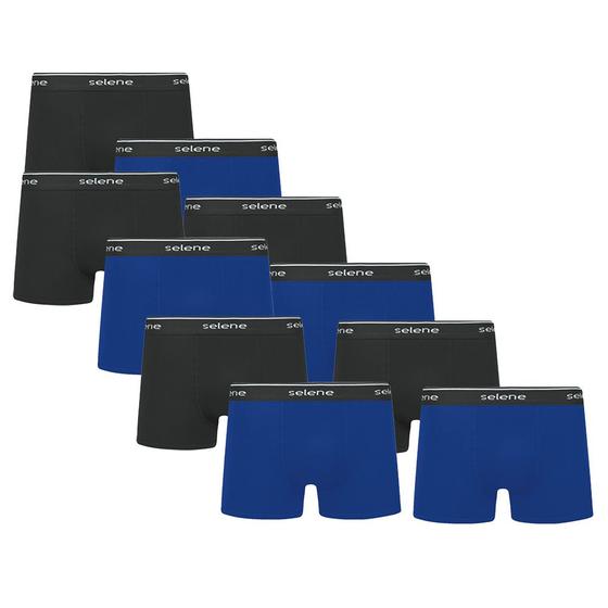 Imagem de Kit Com 10 Cuecas Boxer Box Selene De Algodão Adulto
