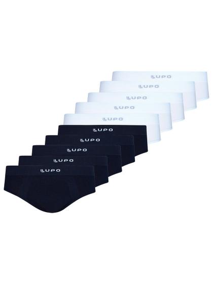 Imagem de Kit com 10 Cuecas Slip Lupo 681-001 Colorido