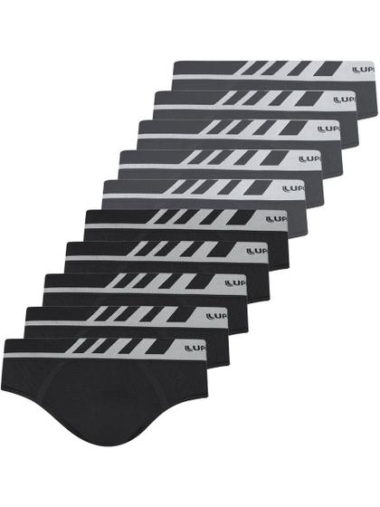 Imagem de Kit com 10 Cuecas Slip Lupo 691-002 Colorido