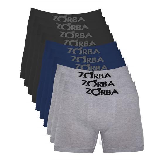 Kit com 10 Cuecas Zorba Boxer Algodão Sem Costura 781 Menor preço em Kit com 10 Cuecas Zorba Boxer Algodão Sem Costura 781