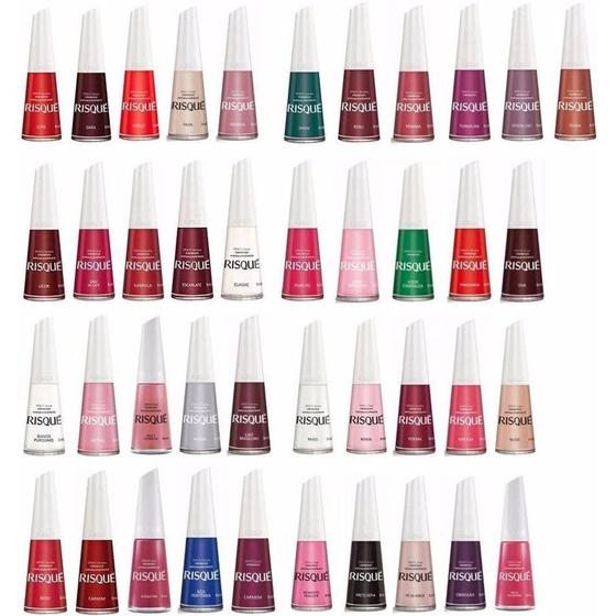 Kit com 10 esmaltes risqué- **cores a escolha** - risque - Esmalte ...