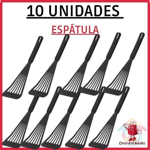 Imagem de Kit com 10 Espatulas de Plastico Talher para macarronada arroz cozinha