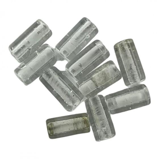 Imagem de Kit Com 10 Firmas Lisas 22Mm Transparente Murano Guias