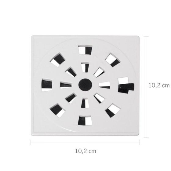 Imagem de Kit com 10 Grelha Quadrada10,2 X 10,2cm com Anti-inseto Pvc Astra
