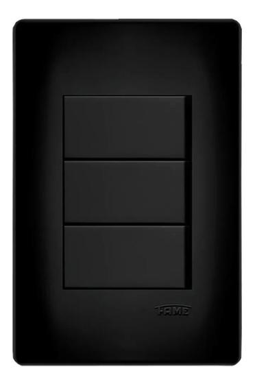 Interruptor De 3 Módulos: 1 Tecla Simple Y 2 Teclas Paralelas De Color Blanco Corriente Nominal De 6 A Voltaje Nominal De 250 V