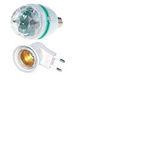 kit com 10 Lampada Luminaria Led Globo Bola Colorida Giratoria vt