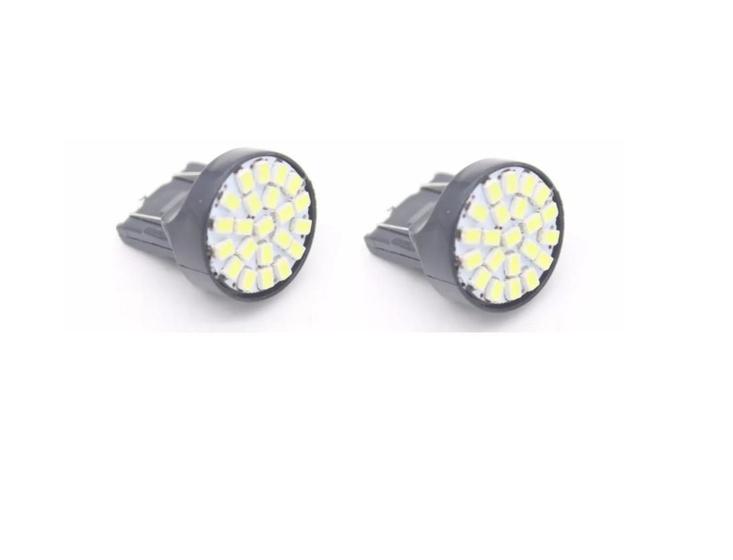 Imagem de Kit Com 10 Lâmpadas T20 22 Leds 12V Smd Super Branca