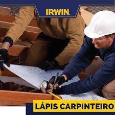 Imagem de Kit com 10 Lapis de Carpinteiro Pedreiro Irwin Profissional