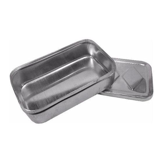 Imagem de Kit Com 10 Marmitas Retangular Alta Alumínio Com Tampa 700Ml