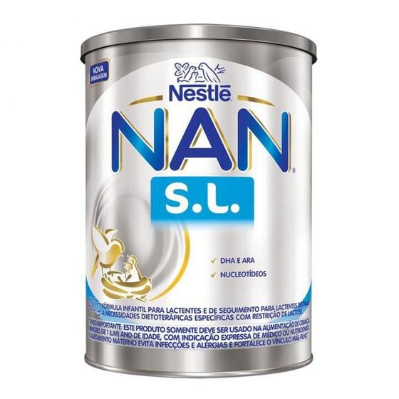 Kit Com 10 - Nan S.L. Sem Lactose - 400G Cada - Nestle Imagem de Kit Com 10 - Nan S.L. Sem Lactose - 400G Cada