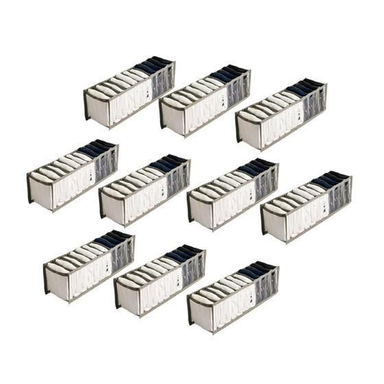 Imagem de Kit Com 10 Organizadores de Gaveta 11 Nichos 10x40x10