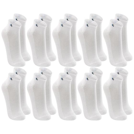 Imagem de Kit Com 10 Pares De Meia Baixa Lupo Sport Modelo Cano Curto Esportiva Em Algodão Tamanho 33 ao 44