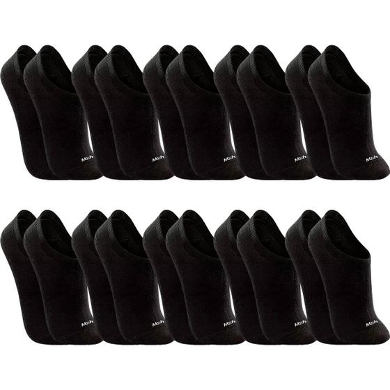 Kit com 10 Pares de Meias Algodão Esportiva Invisível Conforto Qualidade Mash Menor preço em Kit com 10 Pares de Meias Algodão Esportiva Invisível Conforto Qualidade Mash