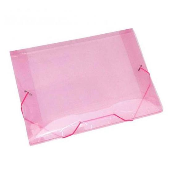 Imagem de Kit com 10 Pastas Plástica Aba Elástico Ofício Tamanho A4 de 23,5cmx33,5cm ACP Referência 1021