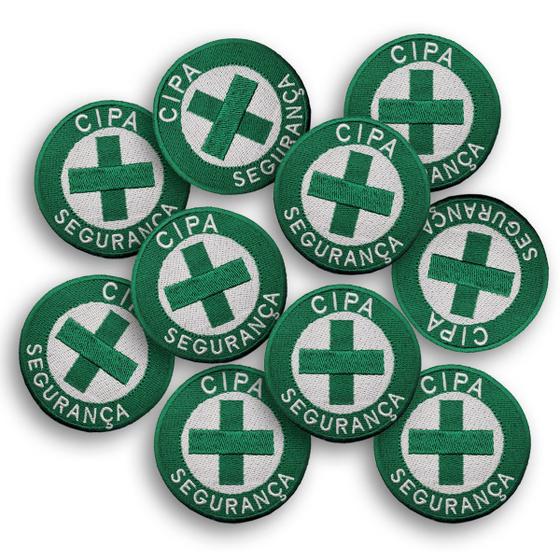 Imagem de Kit Com 10 Patch Bordado Cipa Termocolante Aplique 8 cm 
