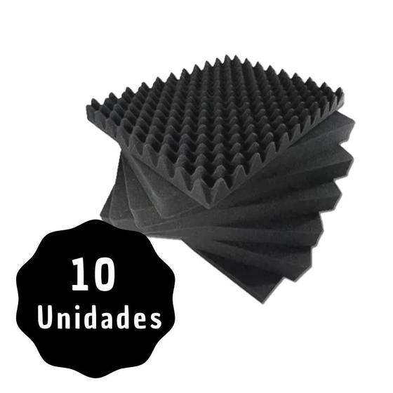 Imagem de Kit Com 10 Placas Acústicas Para Minimizar Barulhos Externos