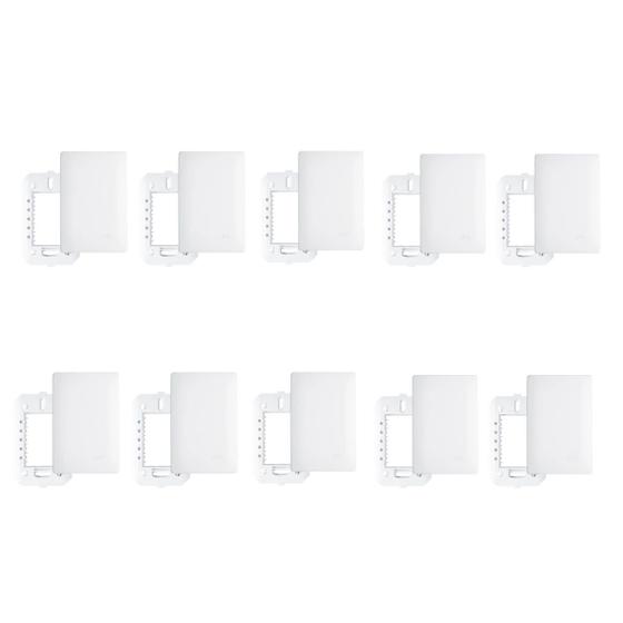 Imagem de Kit Com 10 Placas Cega 4X2 Com Suporte Habitat - Fame