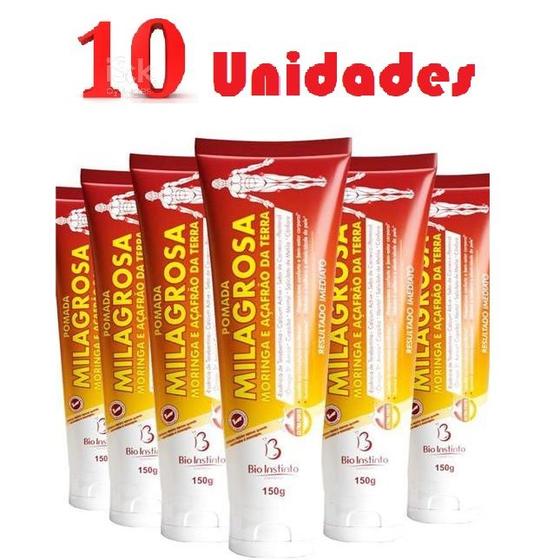 Imagem de Kit com 10 Pomada Massageadora Milagrosa 150g