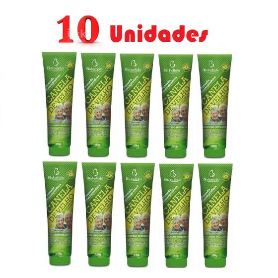 Imagem de Kit com 10 Pomada Massageadora para Canela com Sebo de Carneiro 150g