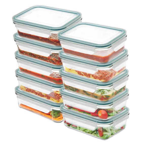 Kit Com 10 Potes Herméticos de Vidro Marmitas Fitness Vasilhas Com Tampa Microondas Freezer 370ml Menor preço em Kit Com 10 Potes Herméticos de Vidro Marmitas Fitness Vasilhas Com Tampa Microondas Freezer 370ml