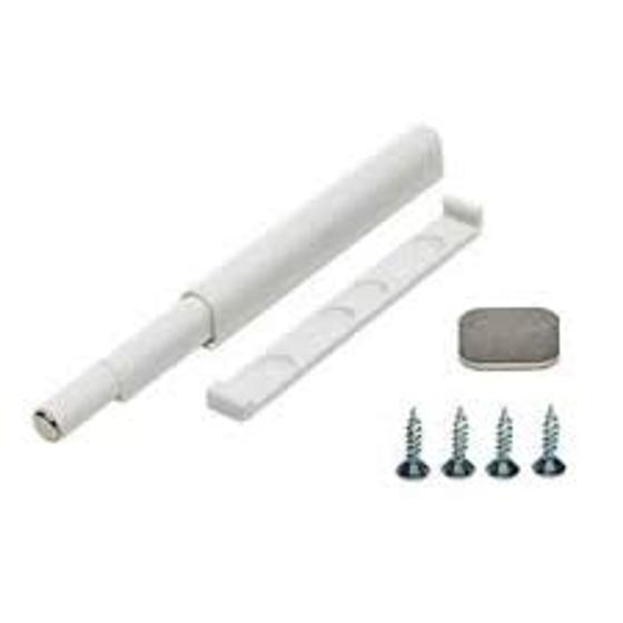 Imagem de Kit com 10 pulsadores magnetico universal plas branco - toque mágico - 356.37.400