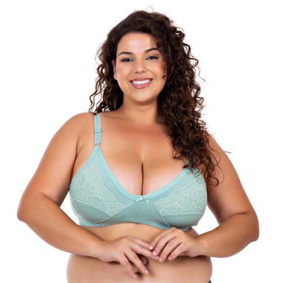 Imagem de Kit com 10 Soutien Sutiã Cotton S/ Bojo Plus Size Reforçado Ref : 057