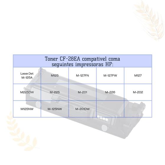 Imagem de Kit Com 10 Toner Compatível Para Cf283a CF283A 283A 83A M125 M201 M225 M127FN M127FW