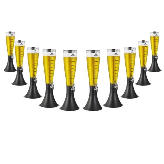 Imagem de Kit com 10 Torres de Chopp Marcbeer Marchesoni 3,5 Litros